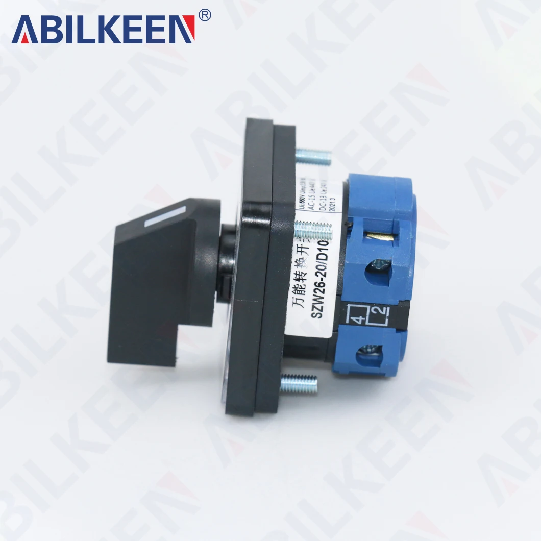 Rotary Universal Changeover Switch SZW26-LW26-20/D101.1 ON-OFF-ON/1-0-2 Three Gears Multi Section Optional SZW26-20