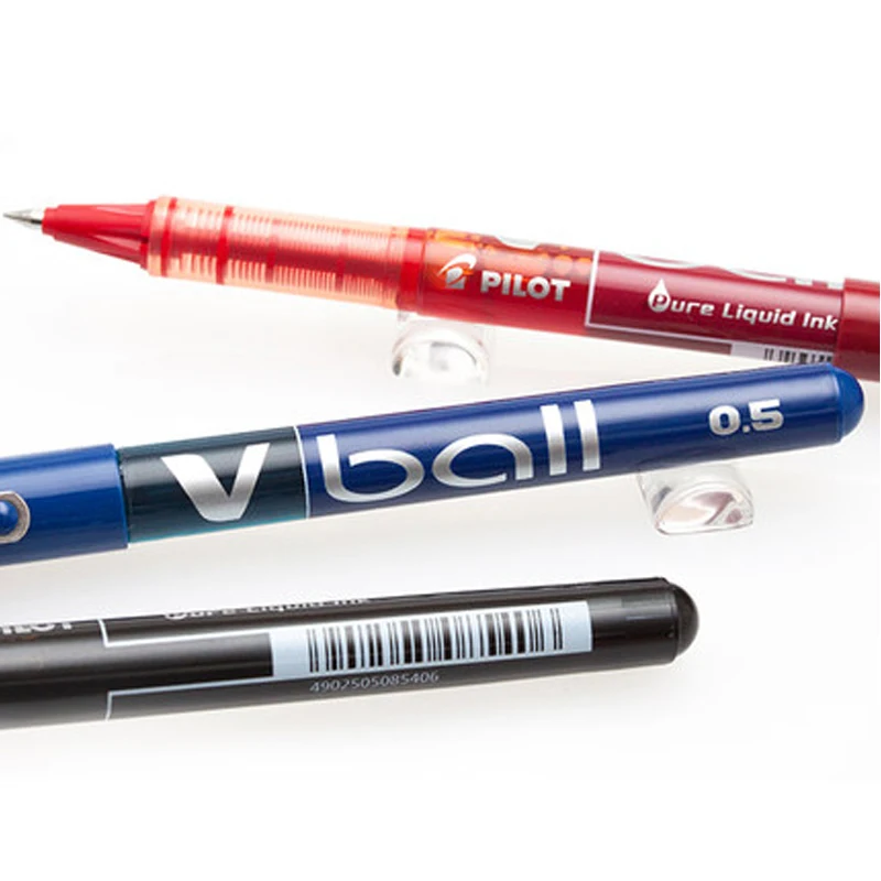 12Pcs Pilot Direct Liquid Gel Pen V ball BL-VB5 Large Capacity Ink Ballpoint Pen Writing Fluent Office School Stationery 0.5mm