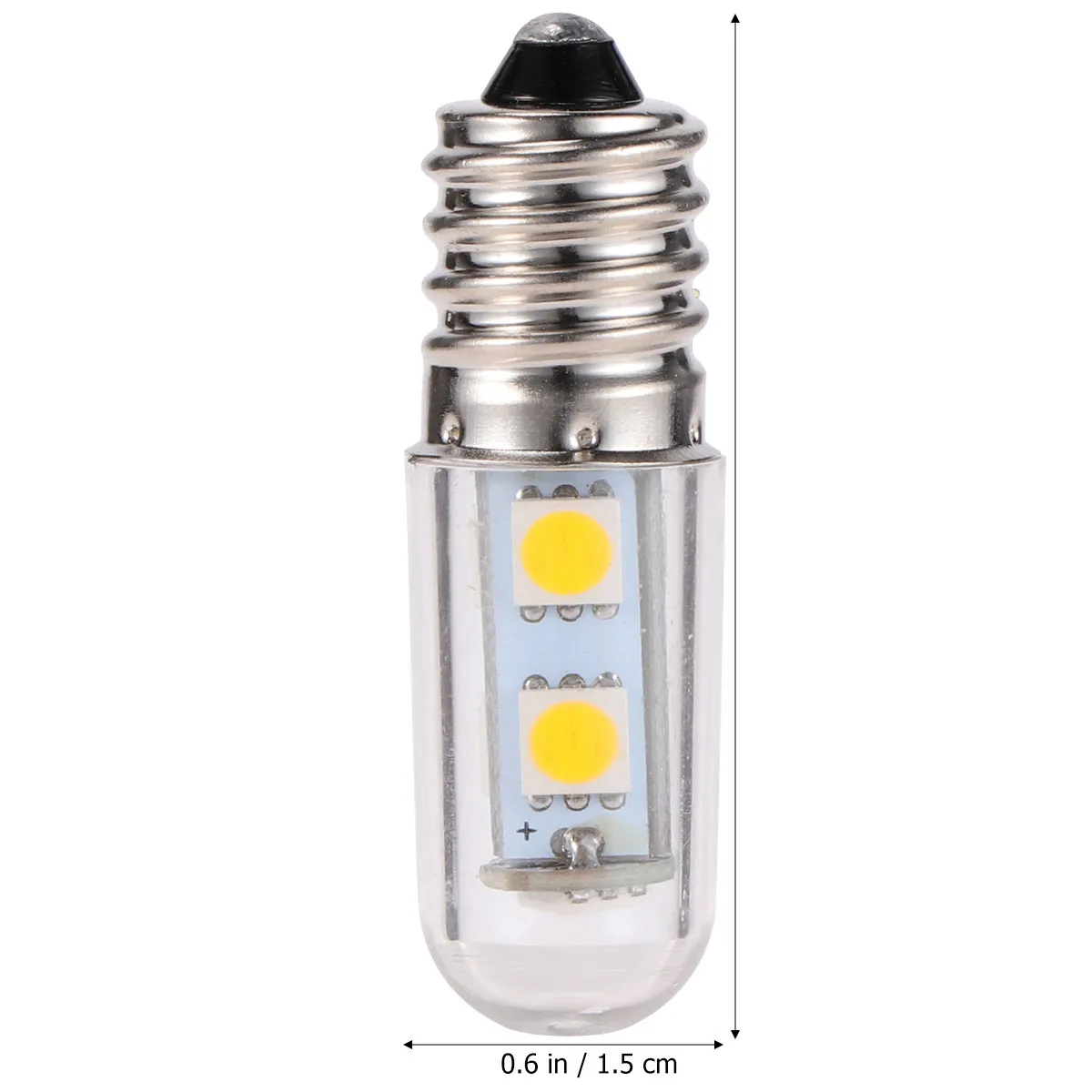 2Pcs LED Lamp Bulb E14 Base 110V Warm Efficient Long Life Bright Light for Fridge Refrigerator Wall Sconce Pendant
