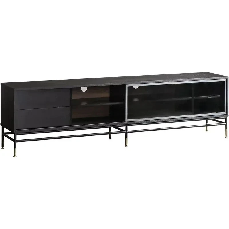 

Скандинавский современный минималистичный пол B & B для домашнего хранения, стекло, металл, аудиовизуальный