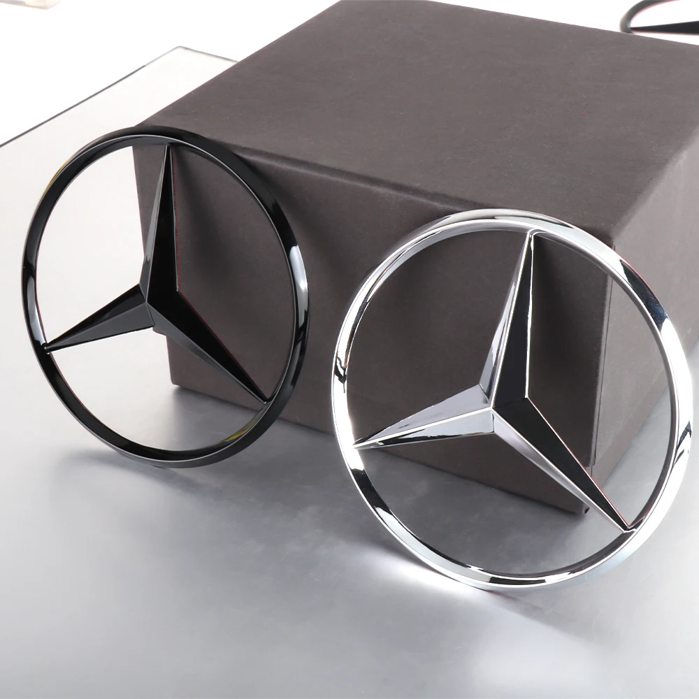 3D Metal Car Bonnet Logo Sticker Hood Decal for Mercedes Benz W204 W211 Amg W177 GLC GLK CLA GLA W211 W212 W213 C63 E300 W176