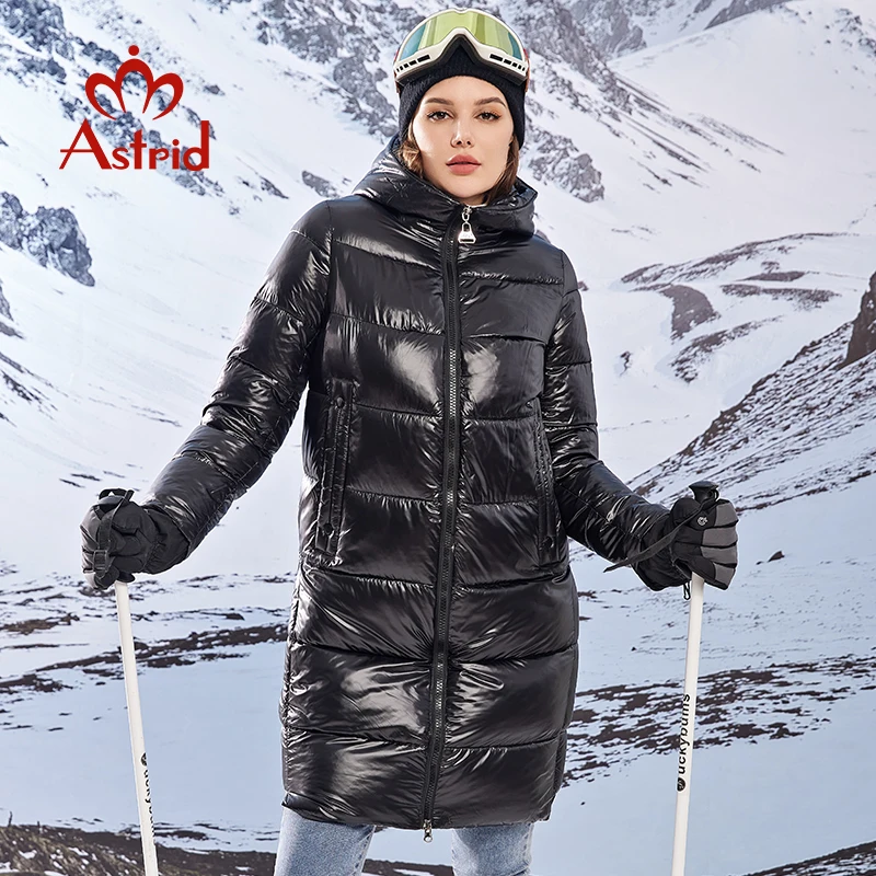 

Astrid 2023 Winter new jacket women parkas female with hooded Zipper fashion soft style warm long coats for women high quality