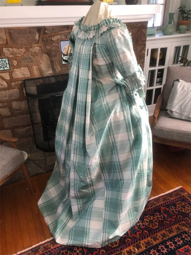 Robe A La Francaise 18Century Rococo Marie Antoinette Robe coloniale baroque Robe de bal noble de cour géorgienne