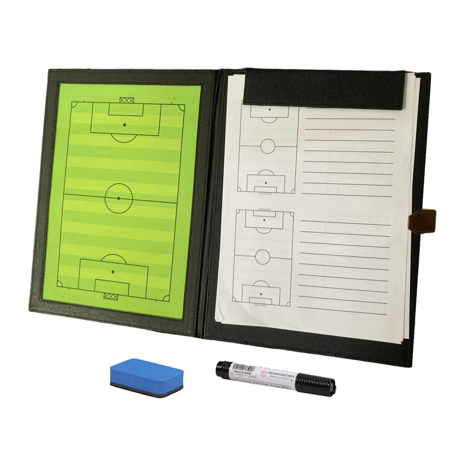 Portable Football Coaches Board with Marker Pen Magnets for Techniques