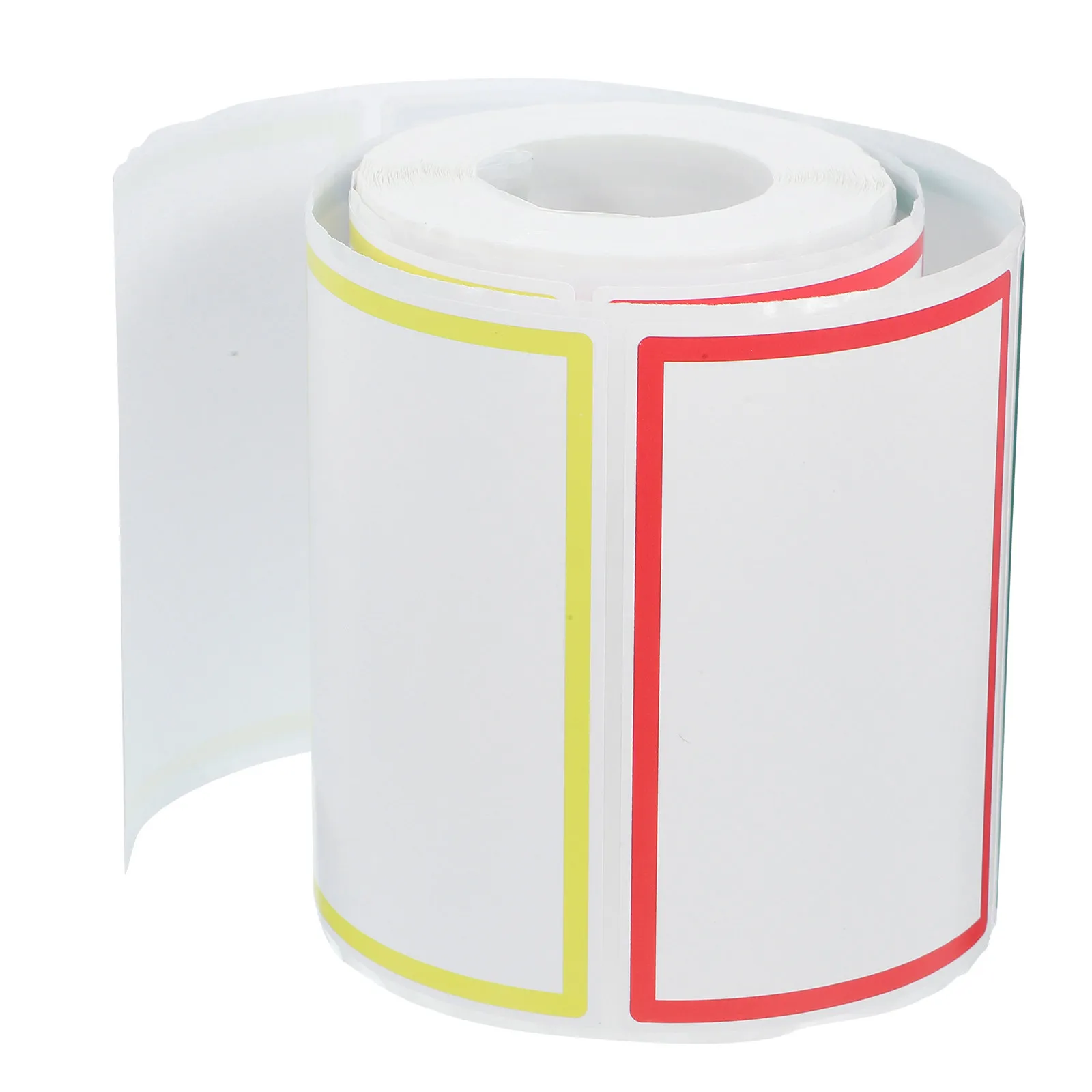1 Roll Blank Name Tag Stickers Thick Smooth Paper Easy Peel Paste No Residue Small Size for Home Office Sorting Classroom