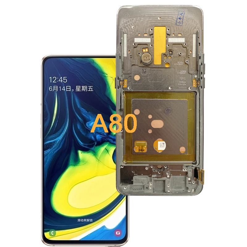 6.7'' SUPER AMOLED LCD Display For Samsung A80 A805 SM-A805F LCD  Display Touch Screen Digitizer Assembly  With Frame
