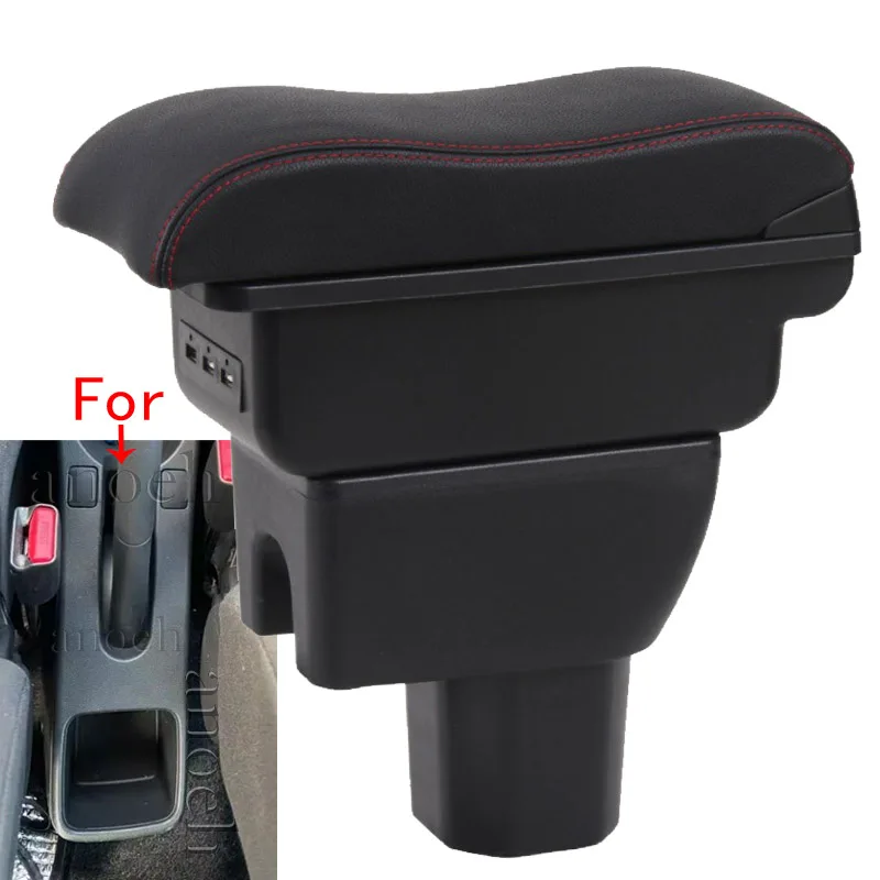 

For Suzuki Splash Armrest box For Suzuki Splash Car Armrest Arm Curved Surface leather Simple installation Storage box Interior