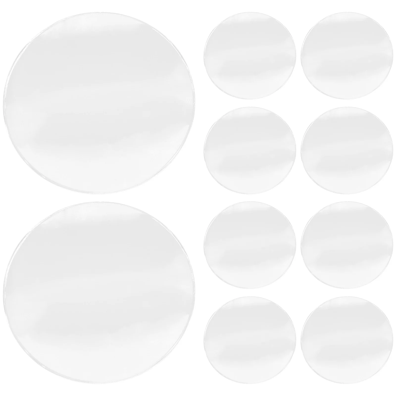 

10 Pcs 60MM Magnifying Acrylic Lens Magnifier Making Lens Clear Reading Glasses Replaceable Accessories For Devices