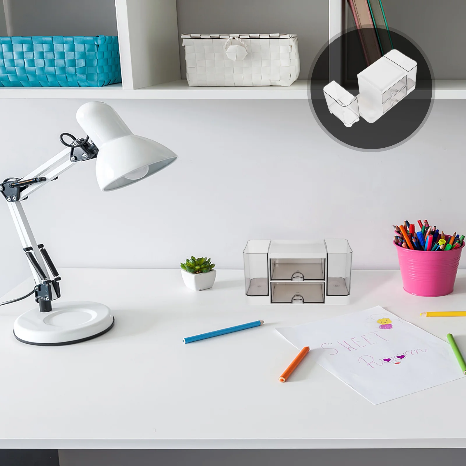 

Transparent Drawer Storage Organizer Clear Vanity Organizer Desk Drawer Bin Plastic Storage Containers Drawers Office Home