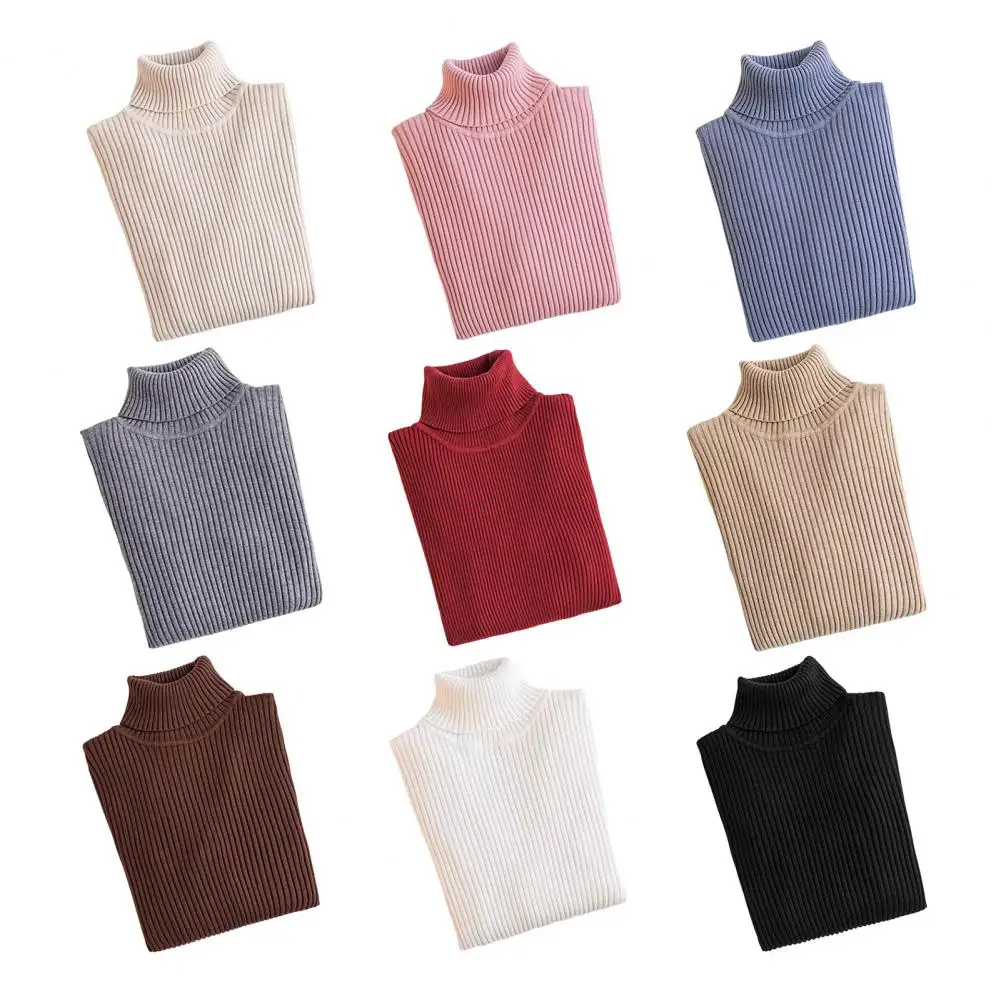 

Spring Autumn O-neck Pullover Sweater Women's Mid-sleeve Undershirt Loose Long-sleeve Knitted Short-sleeved Women's Inner Top