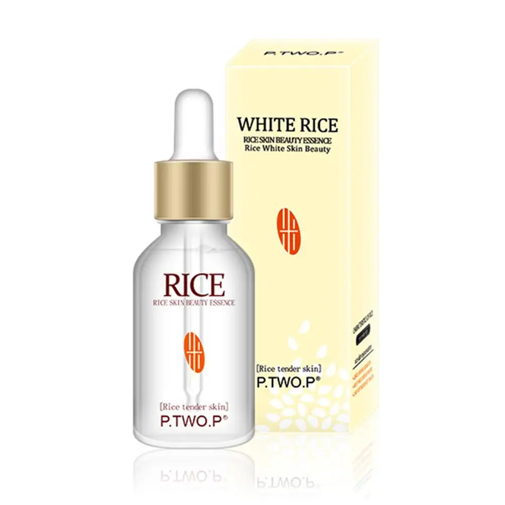 15ml White Rice Whitening Serum Face Moisturizing Cream Aging Acne Care Treatment Wrinkle Lines Serum Anti Fine Face Skin A L0W2