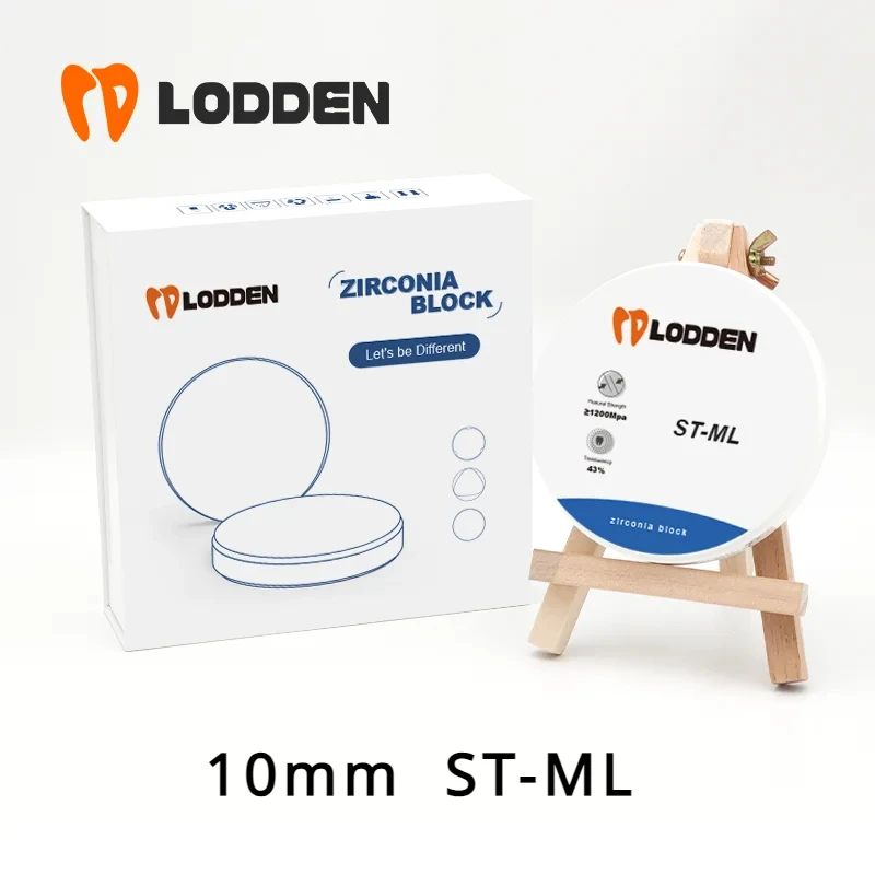 

10mm Dental Zirconia ST-ML Multilayer 98mm Transparency 43% Dental Lab Product Cad Cam Roland Milling Machine Dental Material