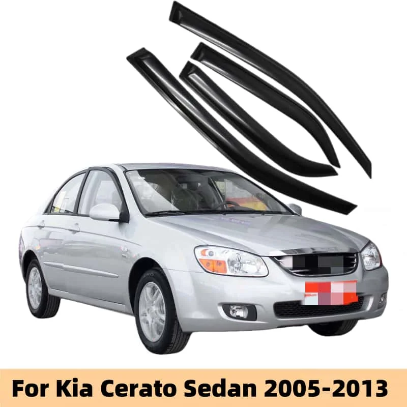 For Kia Cerato Sedan 2005 2006 2007 2008 2009 2010 2013 Car Styling Accessories Window Visor Deflector Window Rain Guard Cover