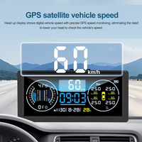 Multifunctional Digital Speed Slope Meter Inclinometer With GPS Speedometer Compass Vehicles Compass Thermometer Hygrometer