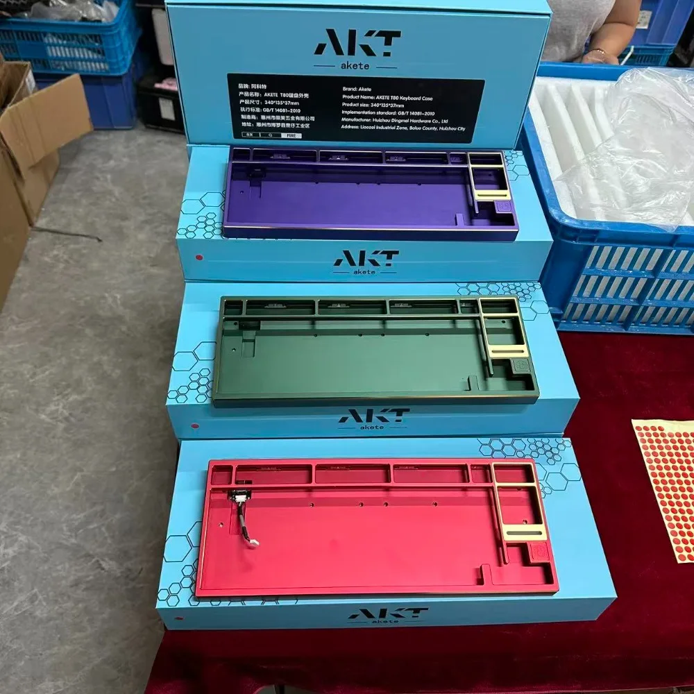 

Алюминиевый корпус Wooting80he/AKT80 с позиционирующей пластиной, звуковой пакет, линейная плата для модификации механической клавиатуры Wooting80HE