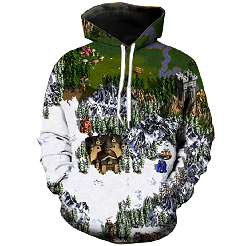 Heroes Of Might And Magic Game 3D Printed Hoodies Spring Men Women Oversized Sweatshirts Hoodie Pullovers Tracksuit Man Clothing