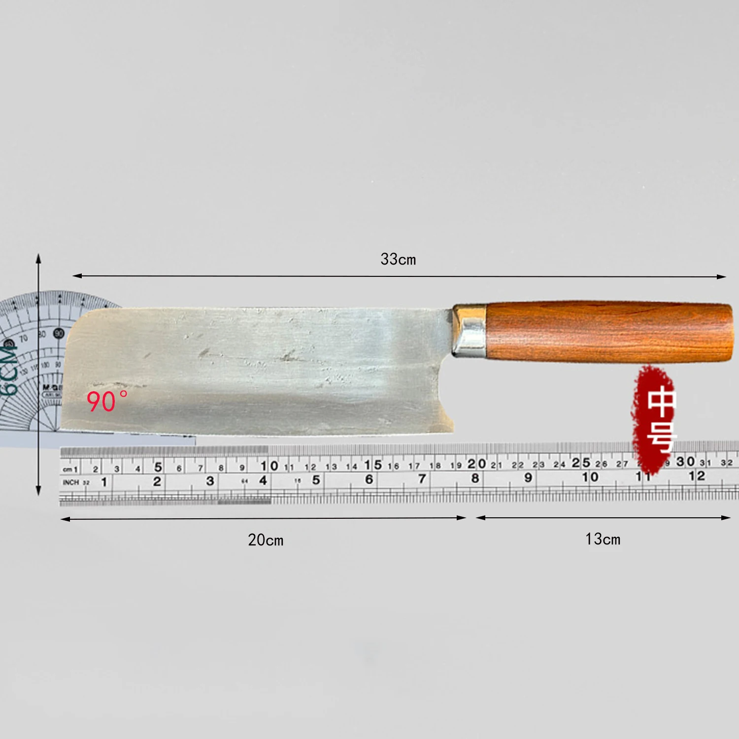 8 Inch Nakiri Knife 3-layers Clad Steel SKD11 Blade Wood Handle Chef Slicing Vegetables Cleaver Meat Handmade Kitchen Knives
