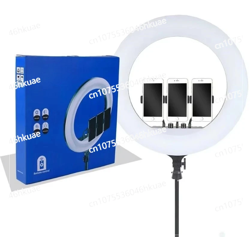 

21-Inch Circular LED Ring Light with Tripod and Phone Holder, Dimmable Dual Color Temperature (3000K - 6000K)