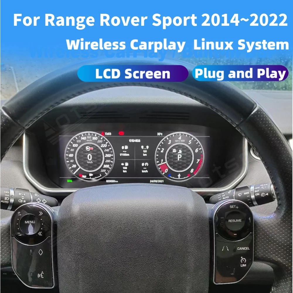 

For Range Rover Sport L405 L494 2014~2022 Virtual Cockpit Speed Meter LCD Cluster Instrument Panel Multimedia Player Dashboard