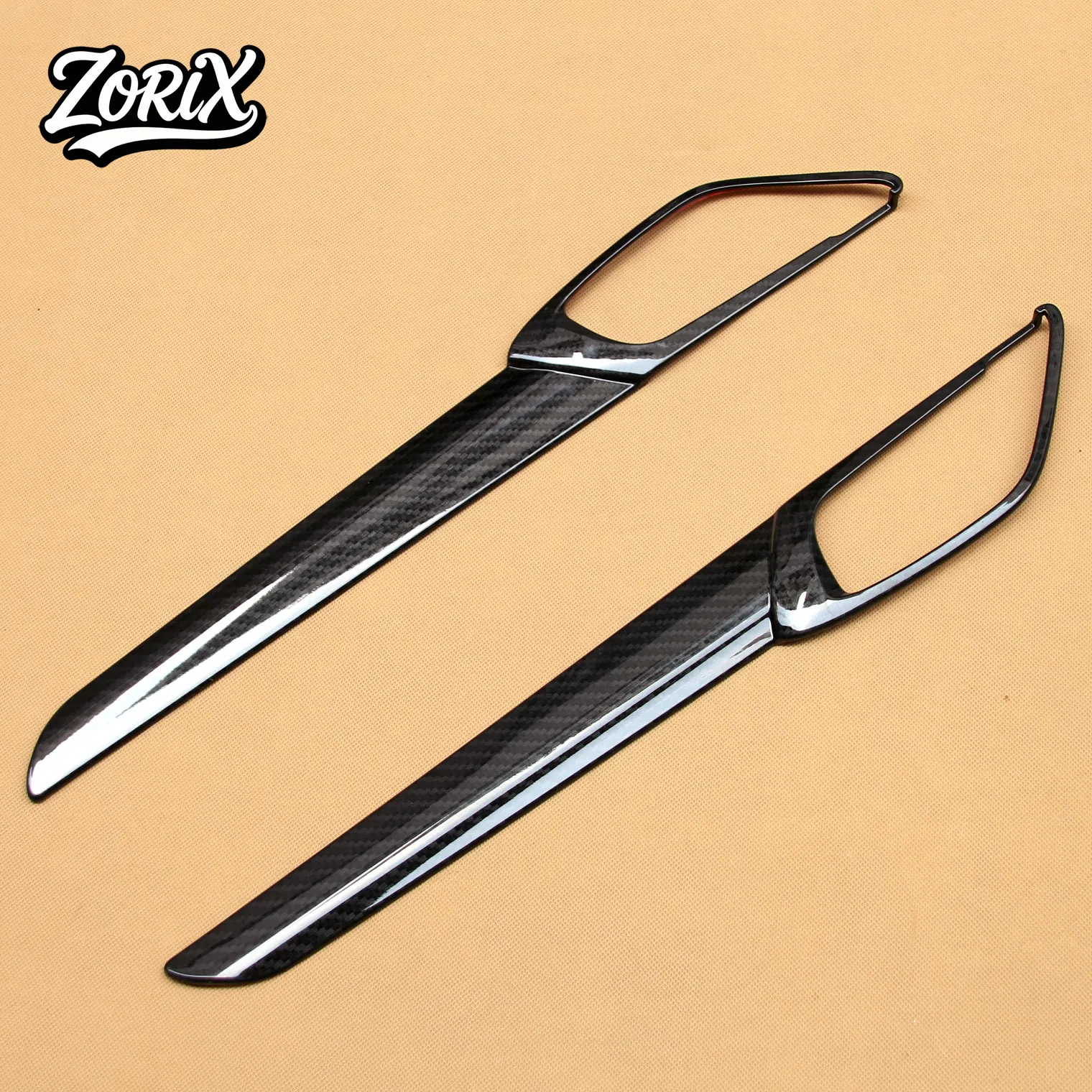 For Mazda CX-5 CX5 2017-2025 Carbon Fiber ABS Car Center Console Decoration Panel Inner Door Handle Trim Interior Accessory