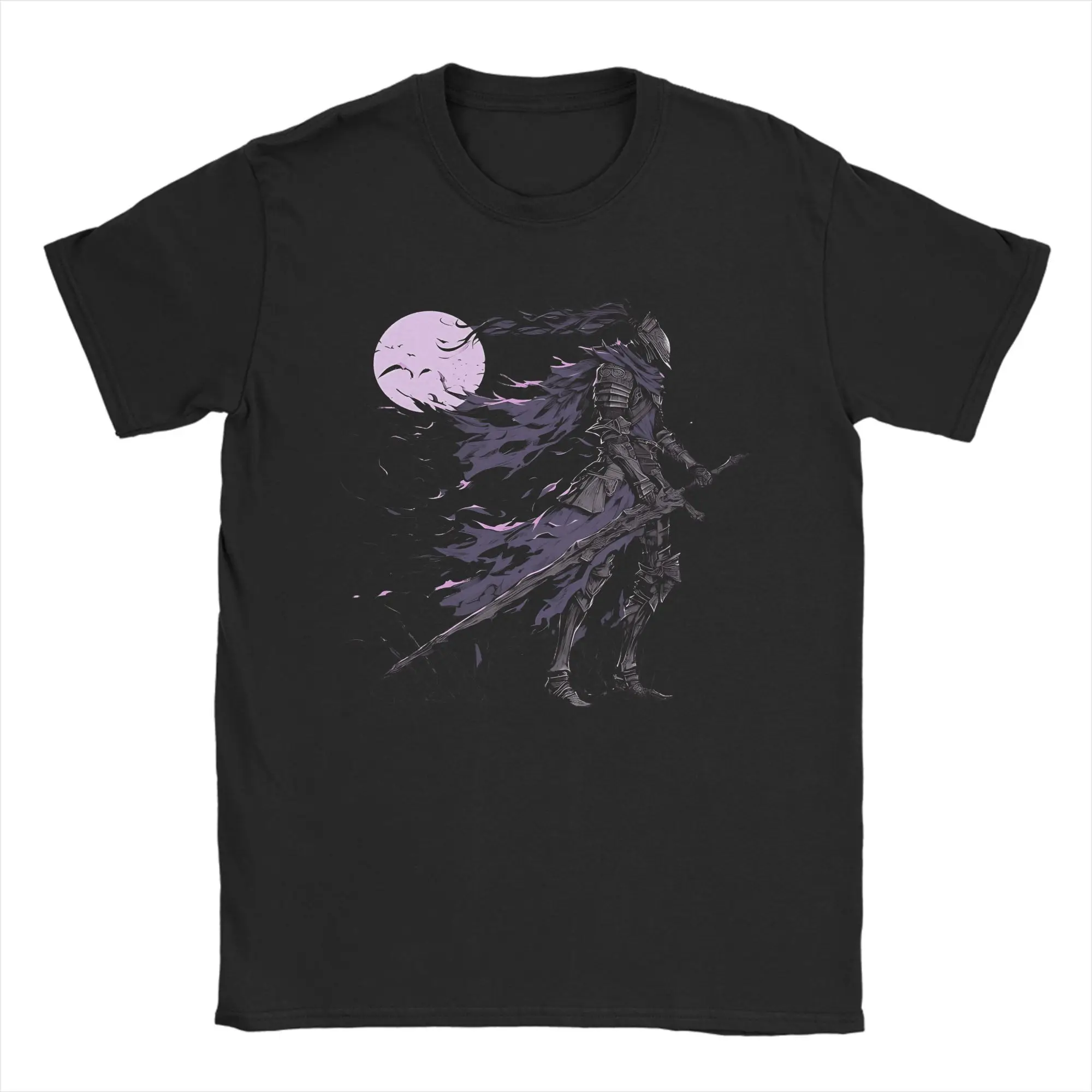 

Мужская футболка Game Darked Soulss для отдыха, футболки из 100% хлопка, футболки с короткими рукавами, одежда с круглым воротником и принтом