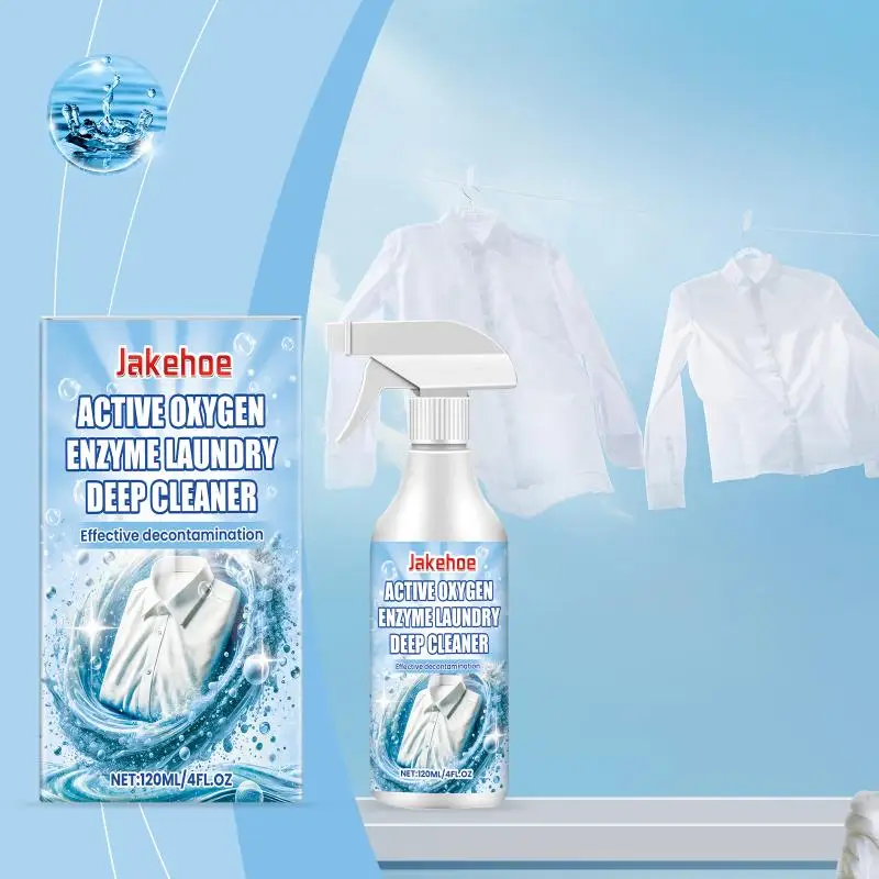 Laundry Enzyme Stain Remover Spray Removes Makeup Coffee Wine Ink Grease Strong Odor Removal Clothing Care