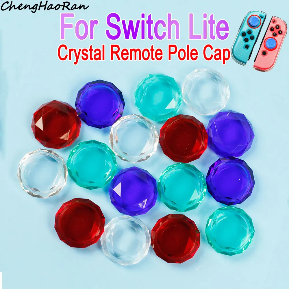 2 Pcs 3D Analog Joystick Crystal Button Remote Cap Button For Switch Lite Controller Remote Stick Cap Button Replacement Parts