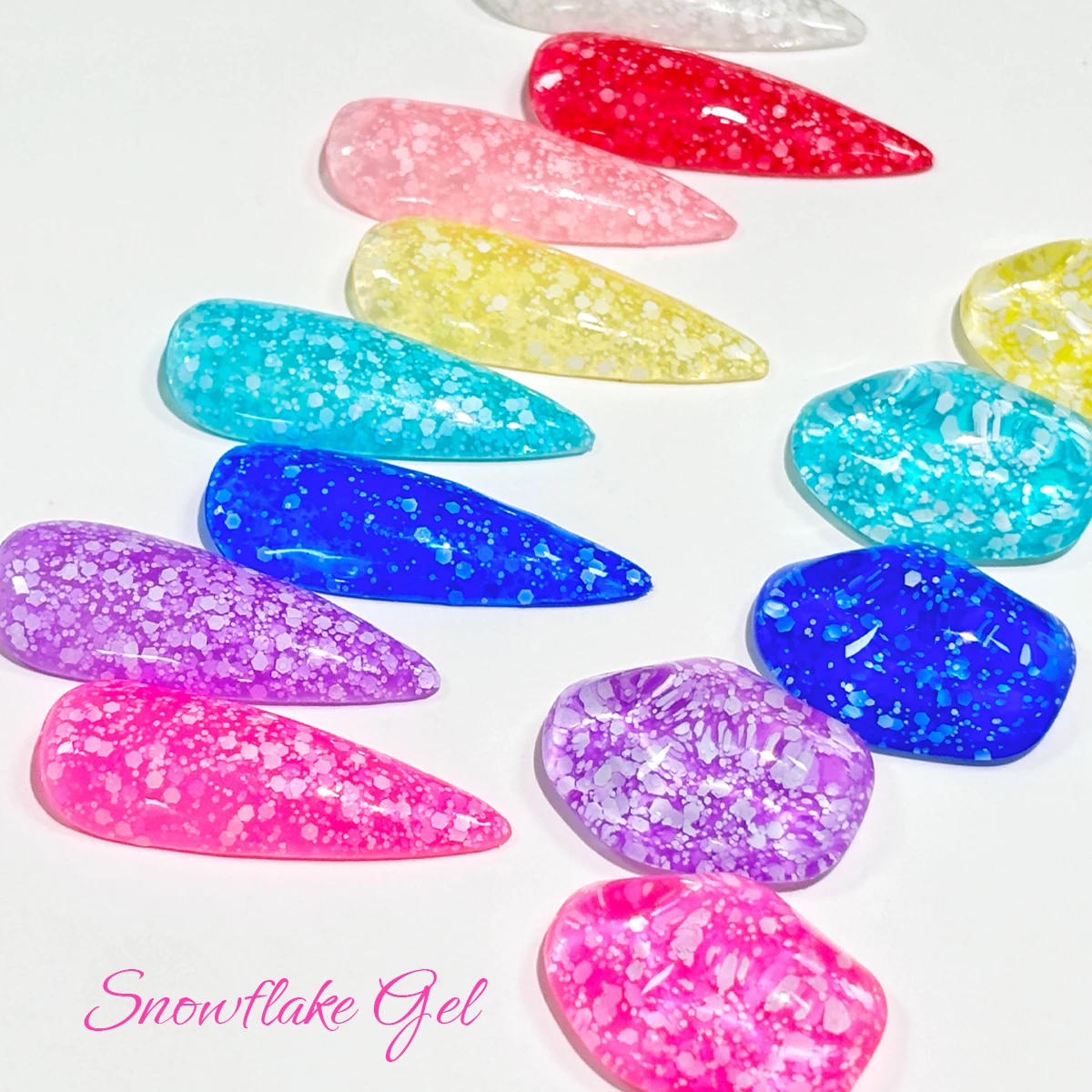 طلاء أظافر جل ندفة الثلج عبوة واحدة من Heimat Frisch، 7 مل لكل زجاجة، 0.24 أونصة. تتميز بريق تأثير ندفة الثلج الذي يمكن نقع #5