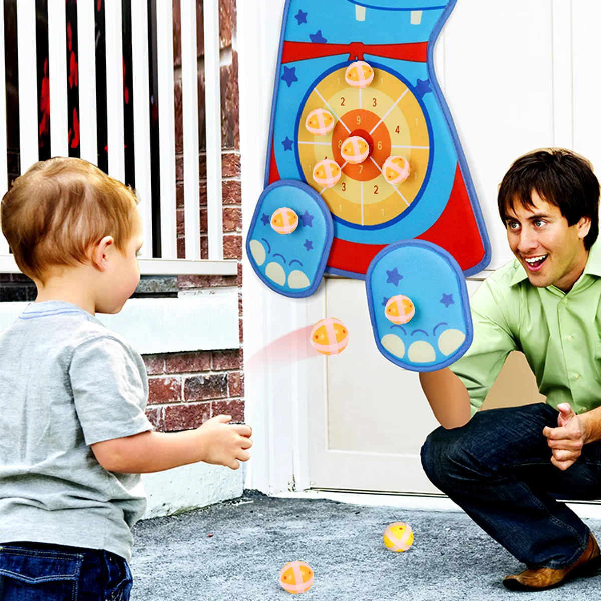 Dart Sticky Ball Set Spezielles Spielzeug Lernspielzeug Interaktive Versorgung