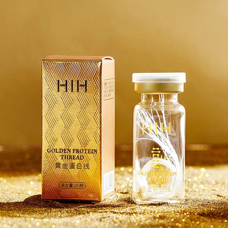Hydrolyzed Collagen Face Serum Golden Protein Thread Anti-Wrinkle Aging Skincare