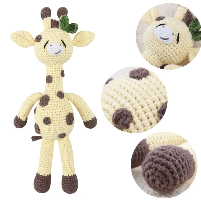 Cute Baby Shower- Gift Baby Giraffe- Doll Pacifier Chain Baby Teether for Newborn Baby Accessories Lightweight Durable