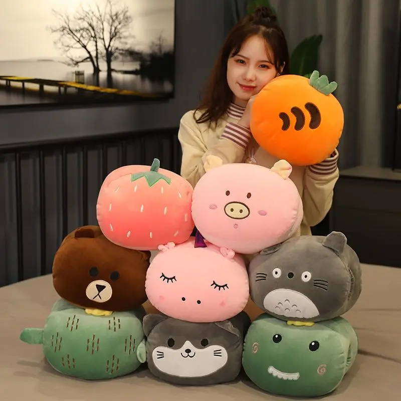 Winter Warm Hand Pillow Insert Hand to Cover Plush Toys Cute Winter Office Student Nap Pillow Birthday Gift Female