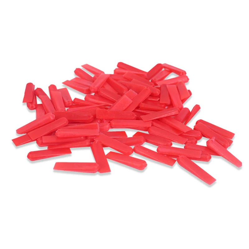 100pcs clip di livellamento del distanziatore del cuneo delle piastrelle di plastica riutilizzabili localizzatore del pavimento strumento di costruzione di regolazione della posa della piastrellatura in ceramica