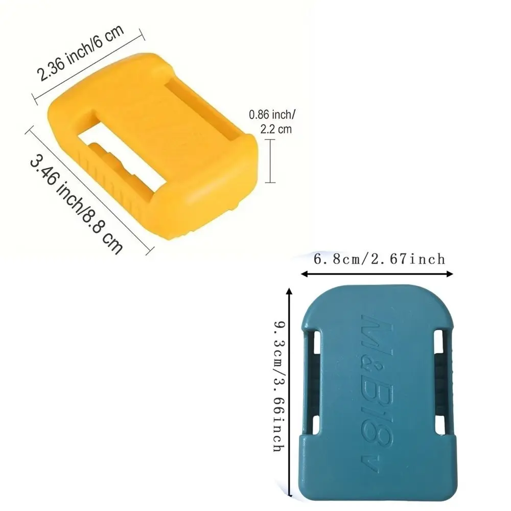 Portable Battery Storage Box Multifunctional Holder Case Battery Case Storage Rack for Makita/Bosch/Dewalt/Milwaukee 18V Devices