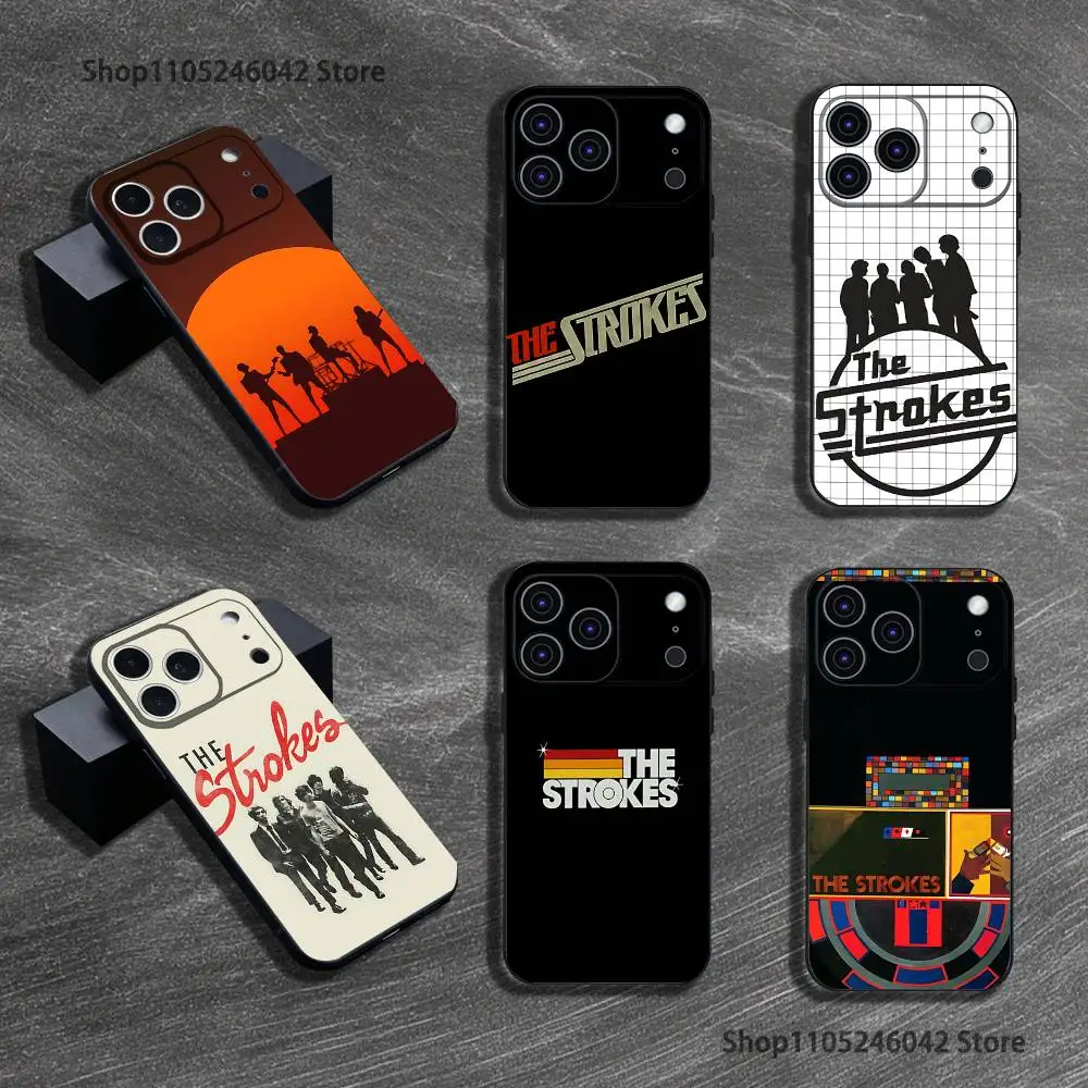 

Band The S-strokes Phone Case For iPhone 17,16,15,14,13,12,11,Pro,XS,Max,XR,Plus,E,SE4,Mini Black Soft Cover