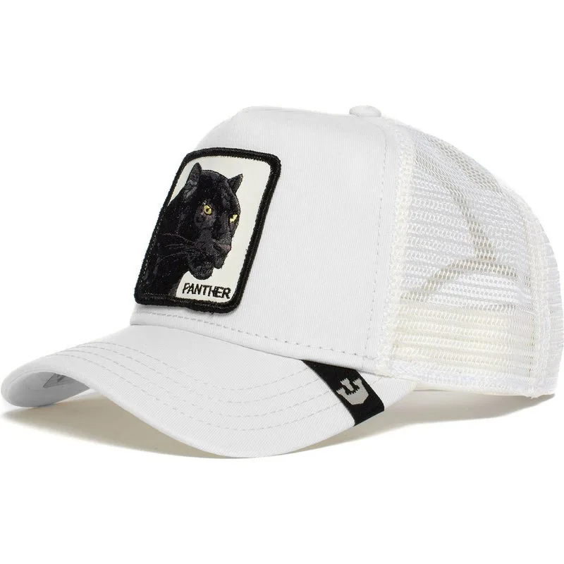 Animal Baseball Cap Cartoon Sunscreen Mesh Embroidery Truck Driver Panther Male Chicken Wolf Hat