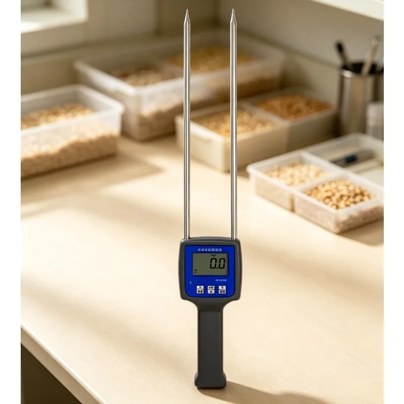TK100W Professional Digital LCD Moisture Meter Hygrometer for Wood Sawdust Powder Hay Bale Peat