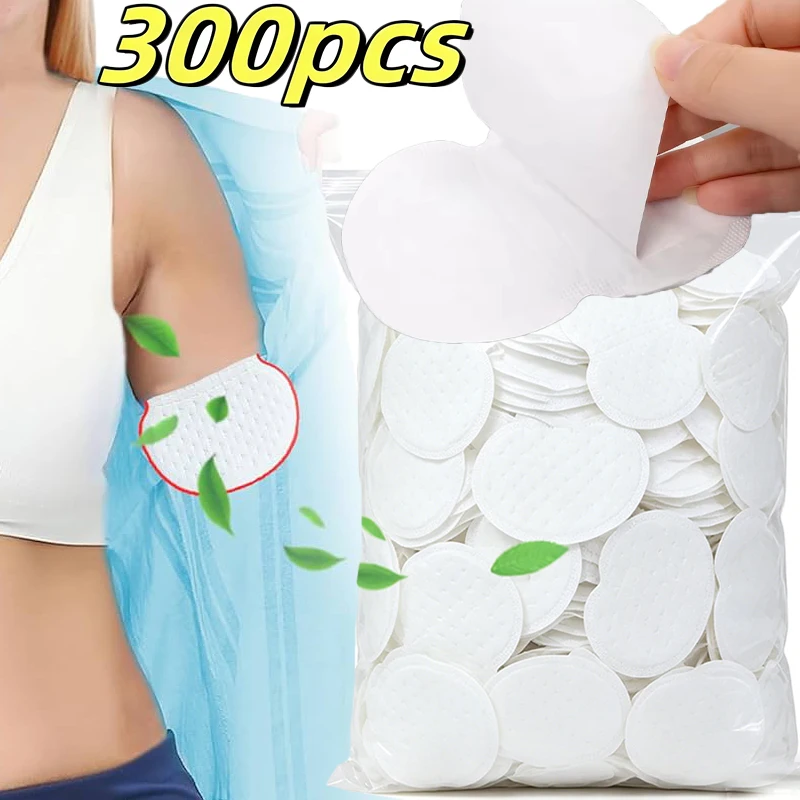 10/300pcs Underarm Pads Dress Clothing Perspiration Deodorant Pads Armpit Care Sweat Absorbent Pads Deodorant for Women Men