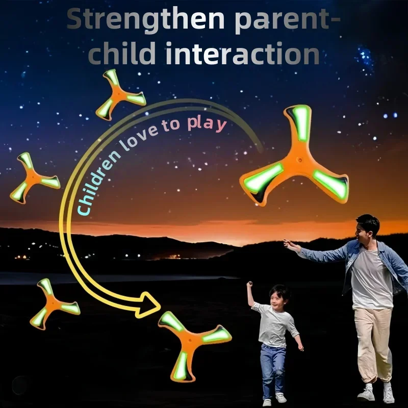 1PC Boomerang เด็กเกมสัตว์เลี้ยงของเล่นเด็ก Interactive ของเล่นกลางแจ้งความเครียดบรรเทาของเล่น SPINNING Frisbee