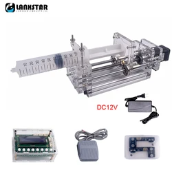 1-150ML Laboratory Micro Syringe Pump Precision Electric Propel Pump Desktop Injection Pump Liquid Glue Dispenser DC 12V