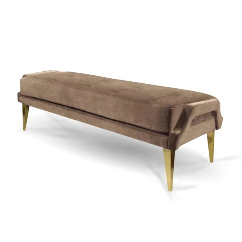 Know the minimalist bedroom cushion chocolate velvet bench