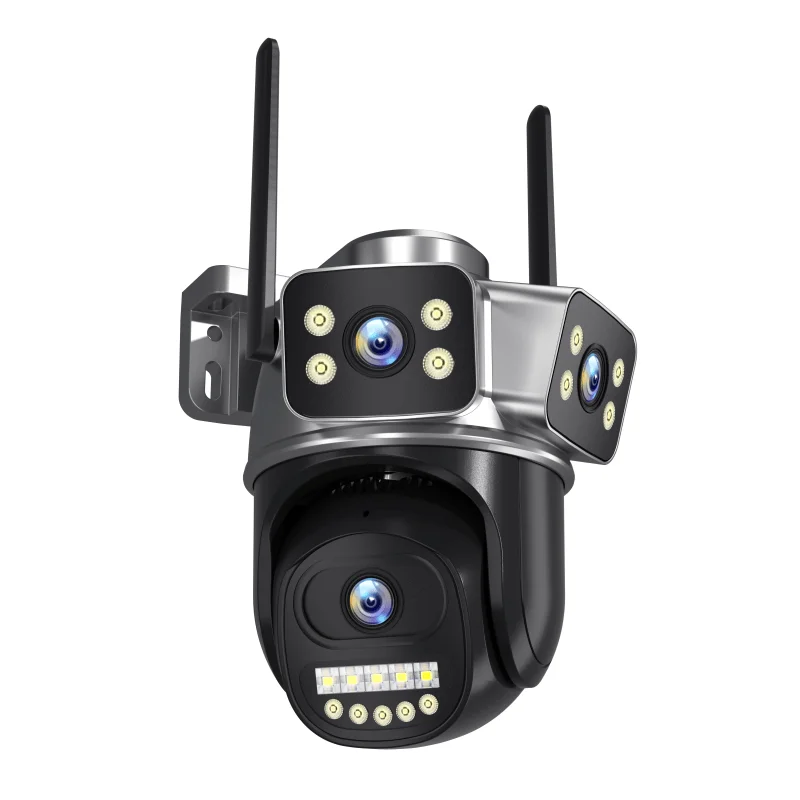 6MP V380pro APP  Triple Lens Wireless wifi  IP  Camera Full Color AI Humanoid Detection Security CCTV Baby Monitorp