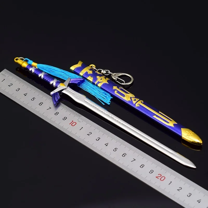 Metal Master Sword Weapon, Periféricos de Jogo, Link Skyward Sword, Chaveiro Katana, Acessórios, Presentes para Rapazes, Coleções, 23cm