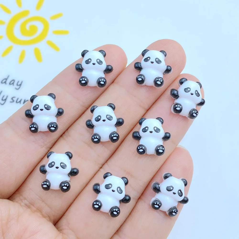 50pcs New Cute Mini Cartoon Colorful Bear Nail Rhinestones Gems Glitter Nail Art Jewelry Manicure Nail Decoration Accessorie