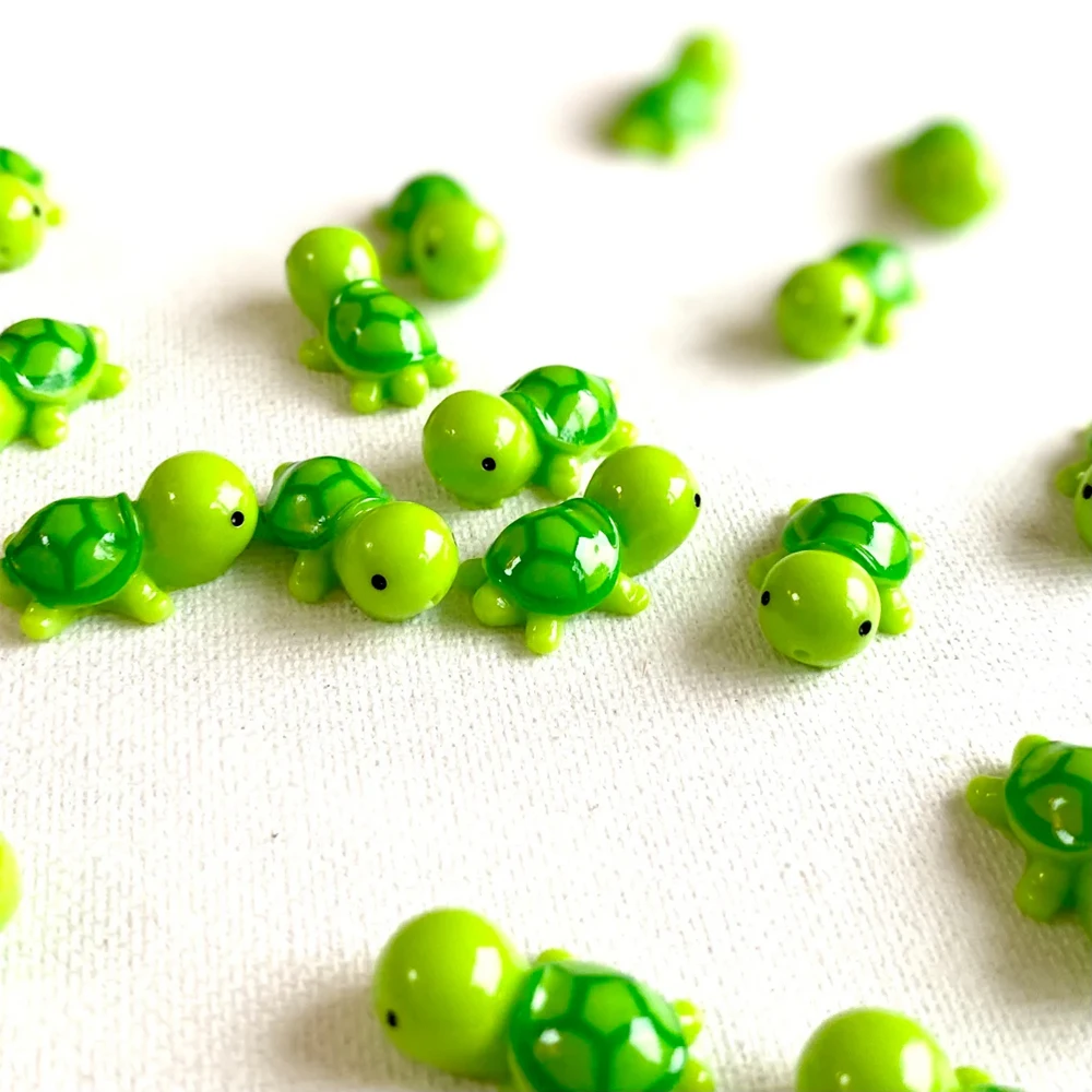 سلحفاة صغيرة من الراتينج ، زخارف حديقة خيالية لطيفة ، نباتات منزلية رائعة ، ديكور يدوي الصنع ، منظر طبيعي صغير ، 5 ، 10: 50