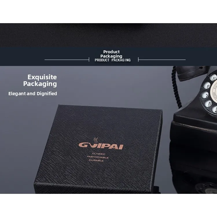 

Leather Smoke Box 20 Pieces Stainless Steel Ultra-Thin Cigarette Portable Personalized Men's Cigarette Box Cowhide
