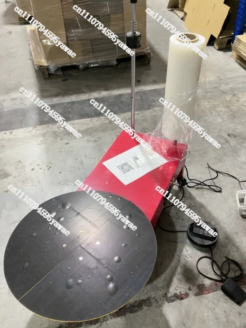 220V/110V Vertical PE Winding Film Packaging Machine Automatic Stretch Film Wrapper for Express Logistics Carton Baler