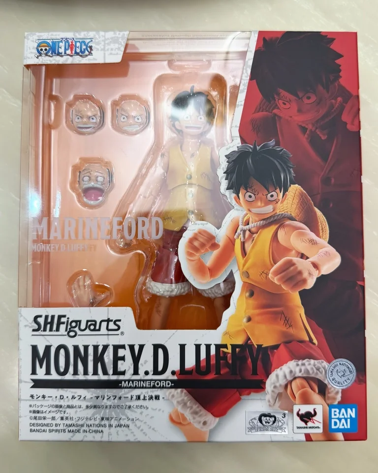 Figura de Acción Original de Bandai S.H.Figuarts, Anime One Piece, Monkey D. Luffy, Batalla de Marineford, Figura de Acción SHF, Figura de One Piece