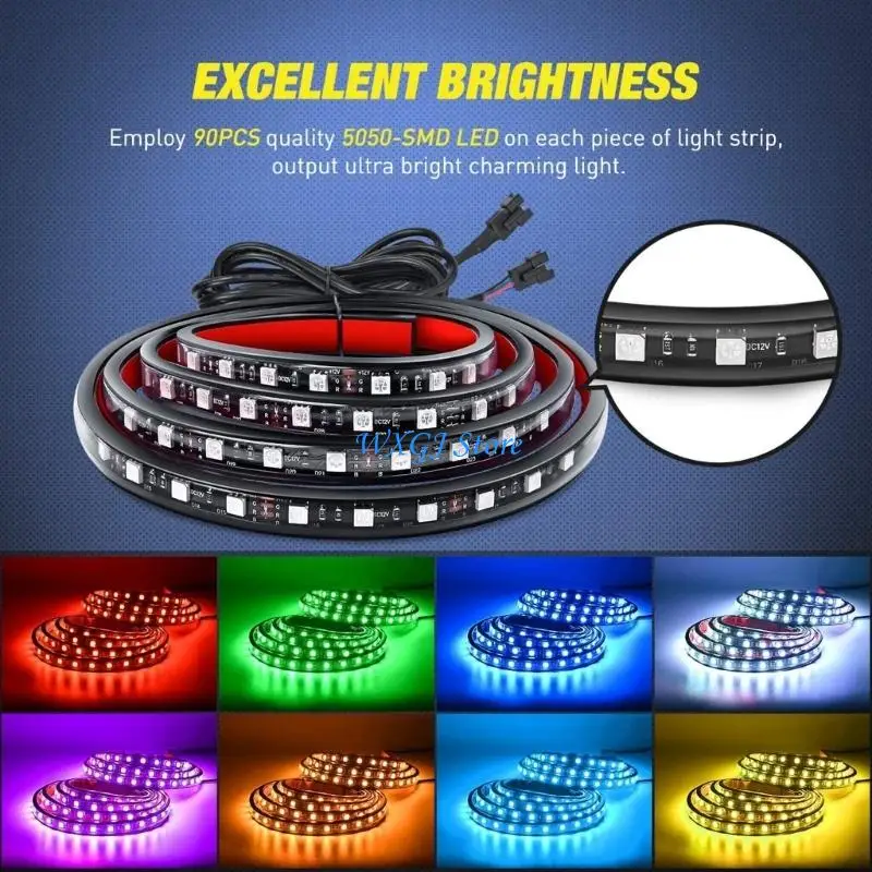 37JE Decorative LED Light Strips Applicable to Truck Tailgate Yacht and Truck Lighting