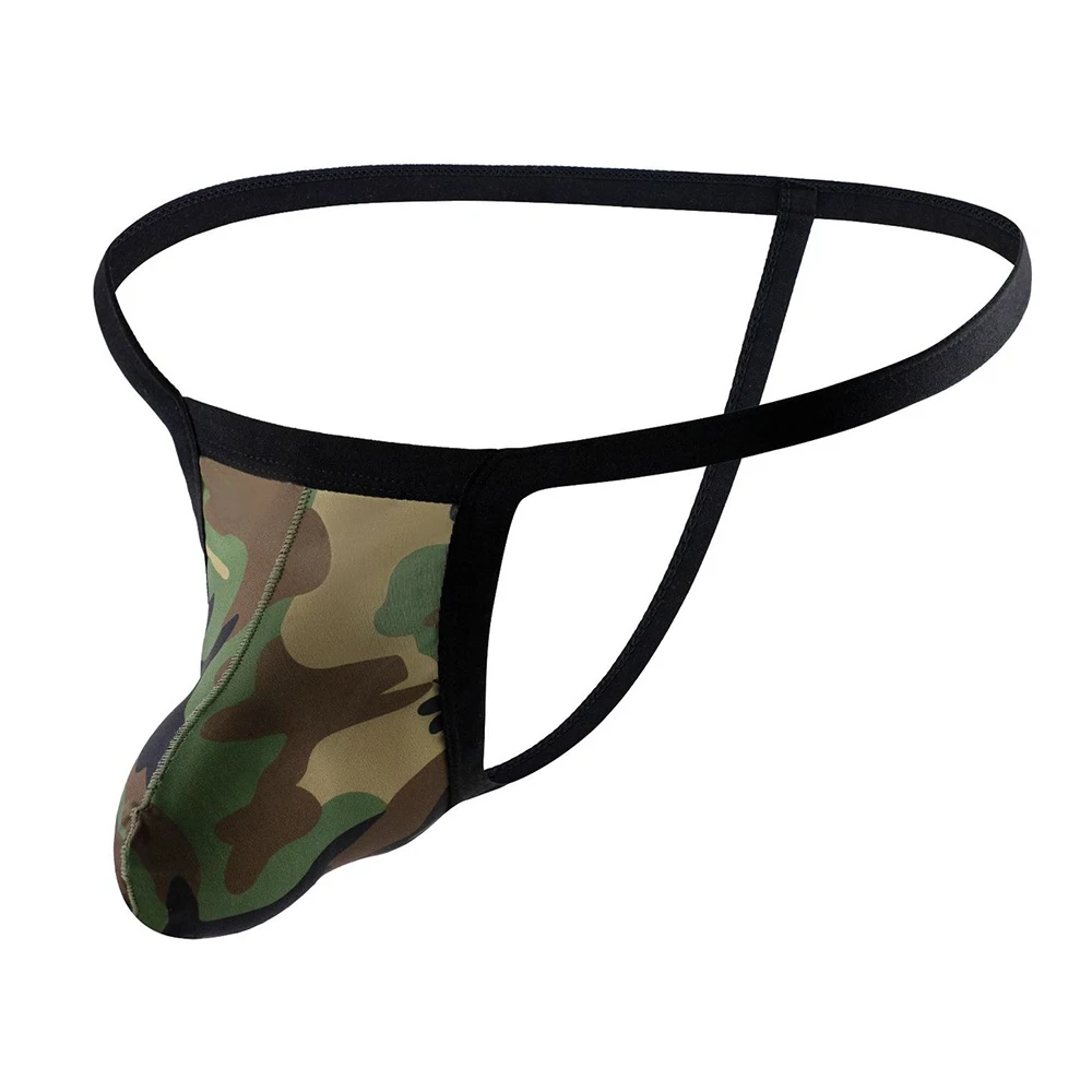 Men’s Sexy Thong Low Rise G-String Milk Silk Underwear Bulge Pouch T-Back Breathable Shorts Passion Briefs Soft Lingerie